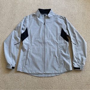 FootJoy DryJoys Hydrolite Rain Jacket Full Zip Gray Size Large